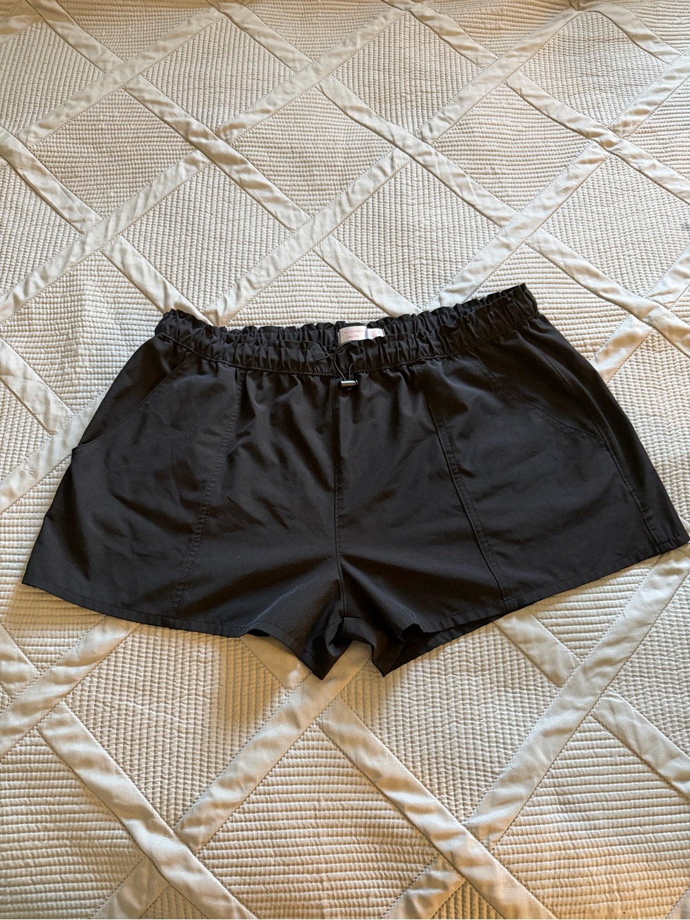 No Boundaries Black Elastic-Waist Athletic Shorts